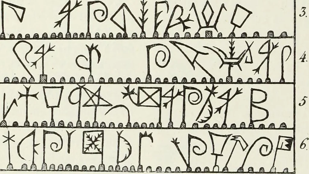 An illustration from Caractâeristiques des saints dans l'art populaire, 1867, leaf 181