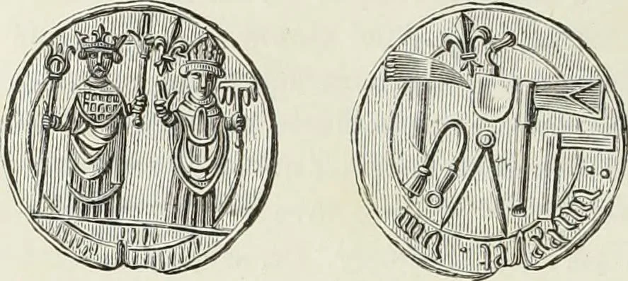 An illustration from Caractâeristiques des saints dans l'art populaire, 1867, leaf 191