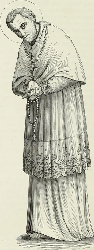 An illustration from Caractâeristiques des saints dans l'art populaire, 1867, leaf 213