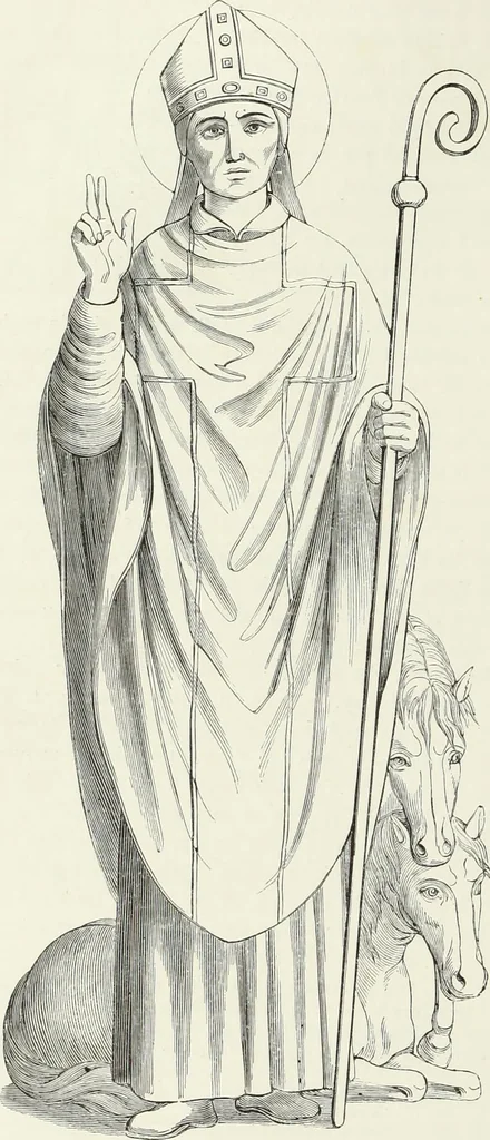 An illustration from Caractâeristiques des saints dans l'art populaire, 1867, leaf 223