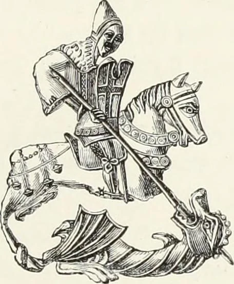 An illustration from Caractâeristiques des saints dans l'art populaire, 1867, leaf 224