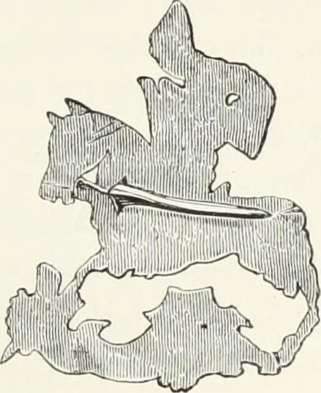 An illustration from Caractâeristiques des saints dans l'art populaire, 1867, leaf 224