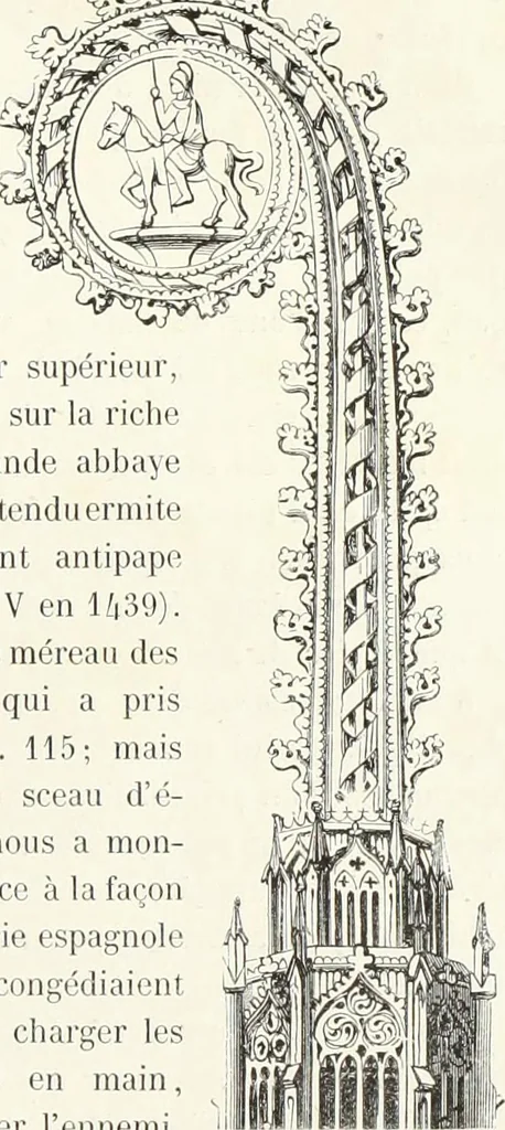 An illustration from Caractâeristiques des saints dans l'art populaire, 1867, leaf 224