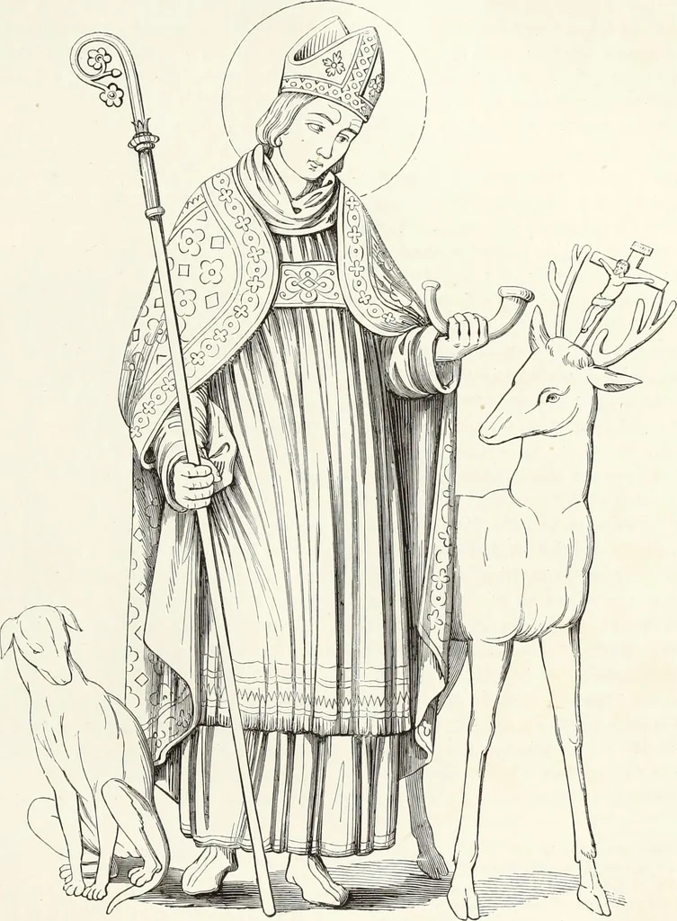An illustration from Caractâeristiques des saints dans l'art populaire, 1867, leaf 228
