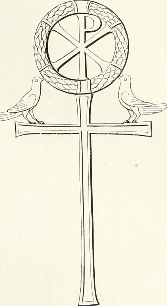 An illustration from Caractâeristiques des saints dans l'art populaire, 1867, leaf 232