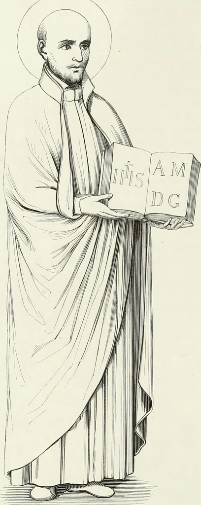 An illustration from Caractâeristiques des saints dans l'art populaire, 1867, leaf 233