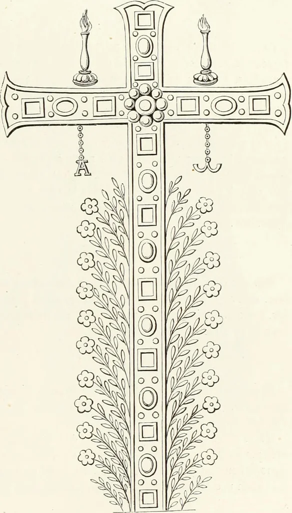 An illustration from Caractâeristiques des saints dans l'art populaire, 1867, leaf 234