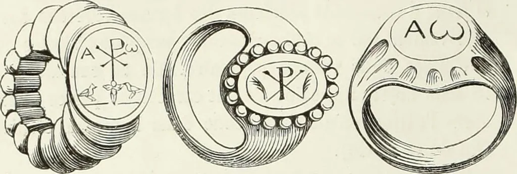 An illustration from Caractâeristiques des saints dans l'art populaire, 1867, leaf 235