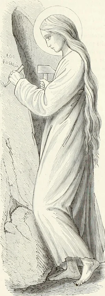 An illustration from Caractâeristiques des saints dans l'art populaire, 1867, leaf 236