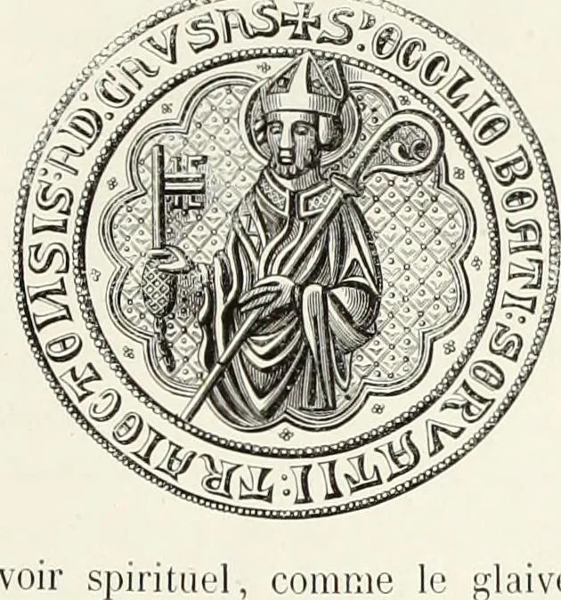 An illustration from Caractâeristiques des saints dans l'art populaire, 1867, leaf 238