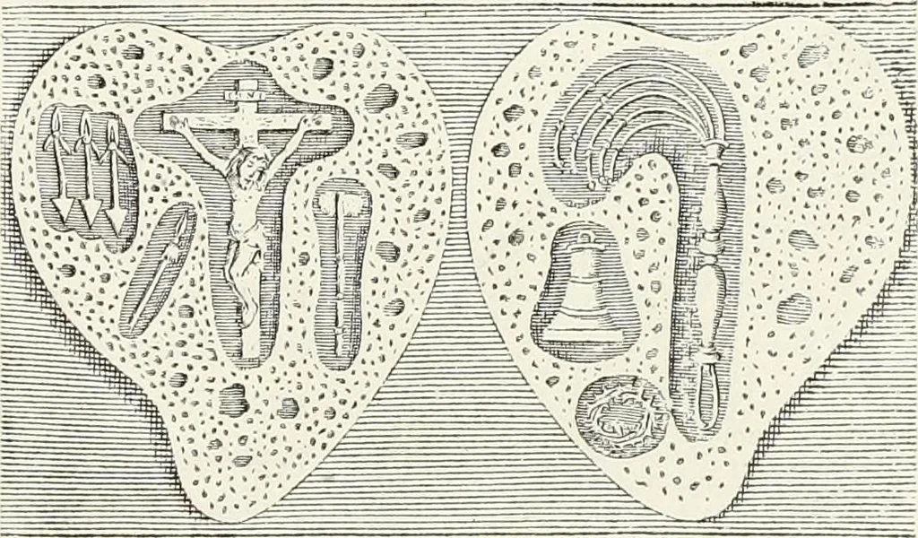 An illustration from Caractâeristiques des saints dans l'art populaire, 1867, leaf 248