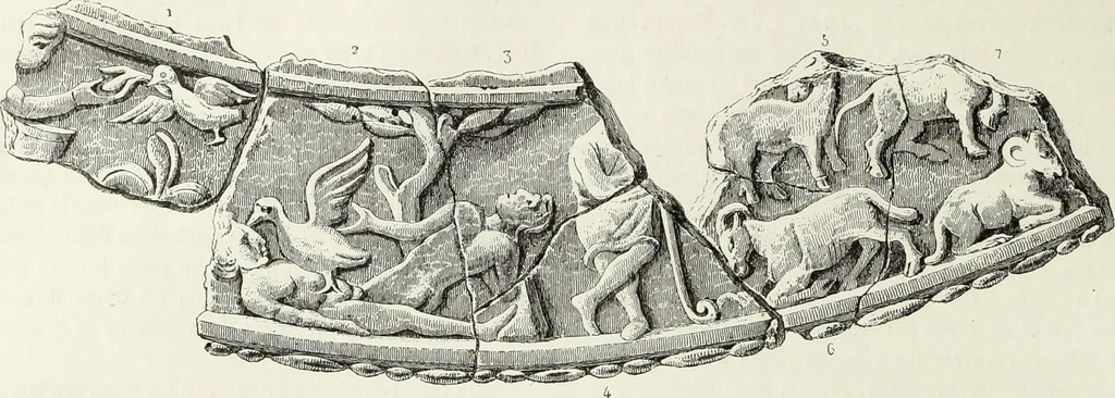 An illustration from Caractâeristiques des saints dans l'art populaire, 1867, leaf 249