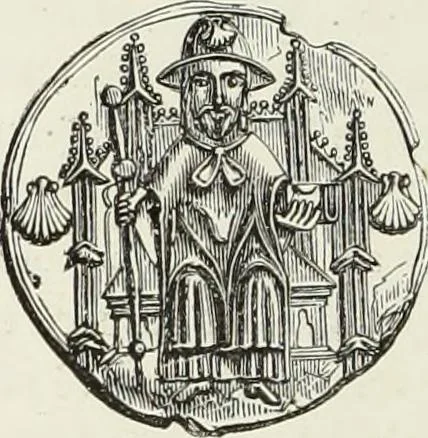 An illustration from Caractâeristiques des saints dans l'art populaire, 1867, leaf 265