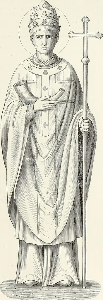 An illustration from Caractâeristiques des saints dans l'art populaire, 1867, leaf 266
