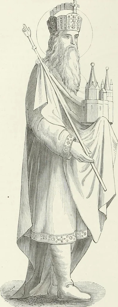 An illustration from Caractâeristiques des saints dans l'art populaire, 1867, leaf 281