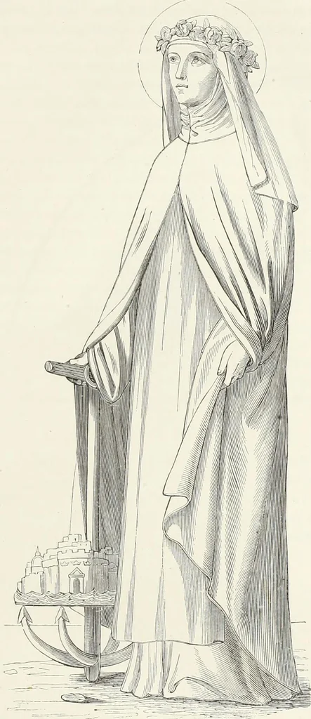 An illustration from Caractâeristiques des saints dans l'art populaire, 1867, leaf 288