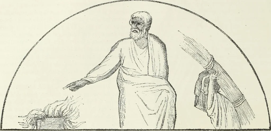 An illustration from Caractâeristiques des saints dans l'art populaire, 1867, leaf 289