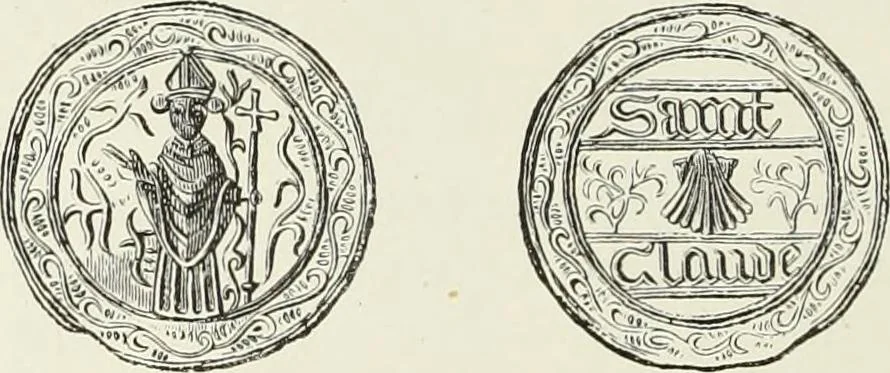 An illustration from Caractâeristiques des saints dans l'art populaire, 1867, leaf 295