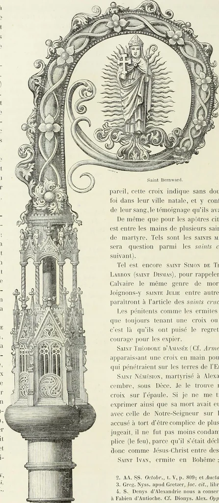 An illustration from Caractâeristiques des saints dans l'art populaire, 1867, leaf 297