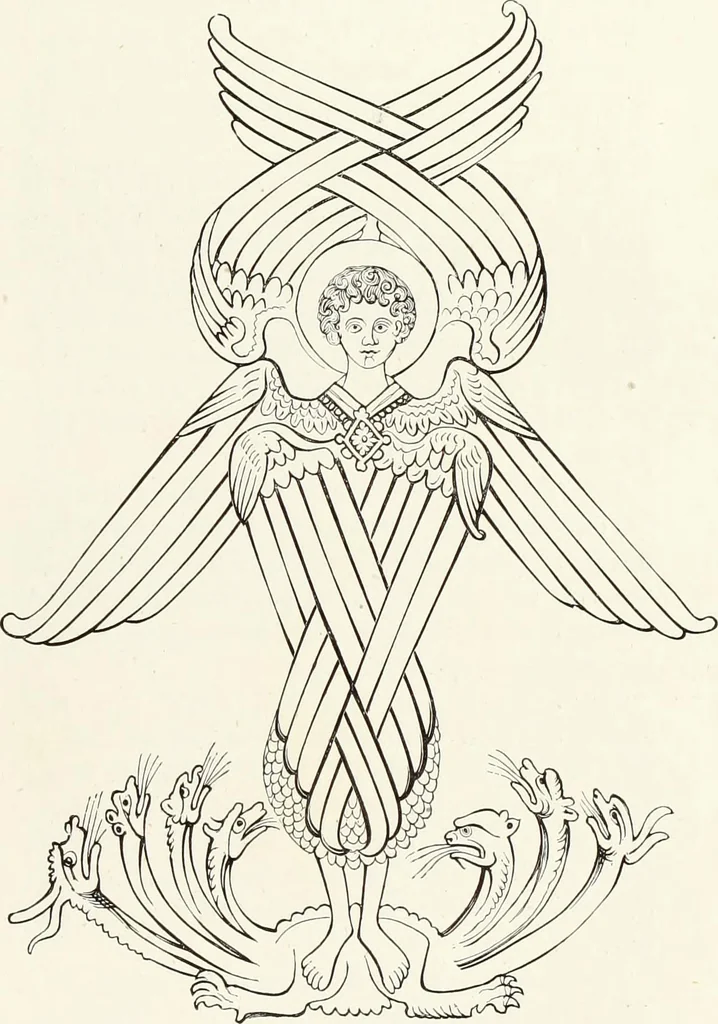 An illustration from Caractâeristiques des saints dans l'art populaire, 1867, leaf 30