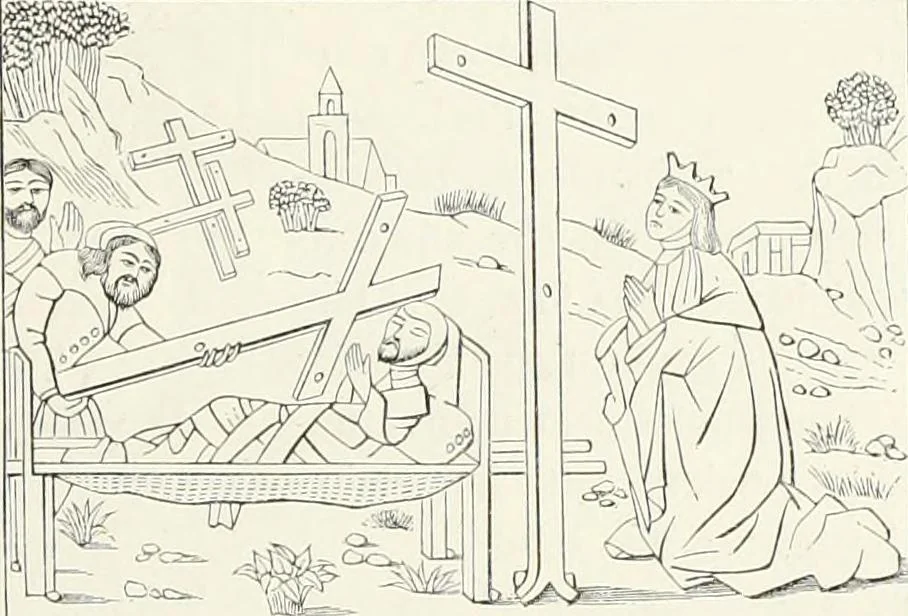 An illustration from Caractâeristiques des saints dans l'art populaire, 1867, leaf 300