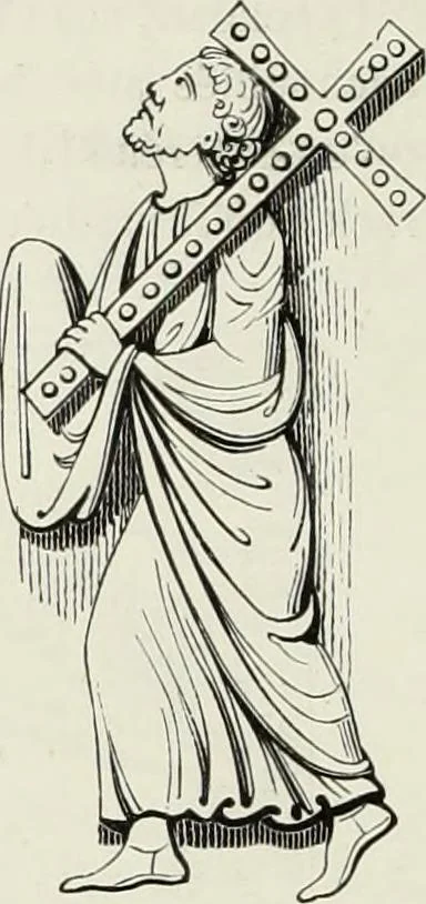 An illustration from Caractâeristiques des saints dans l'art populaire, 1867, leaf 301