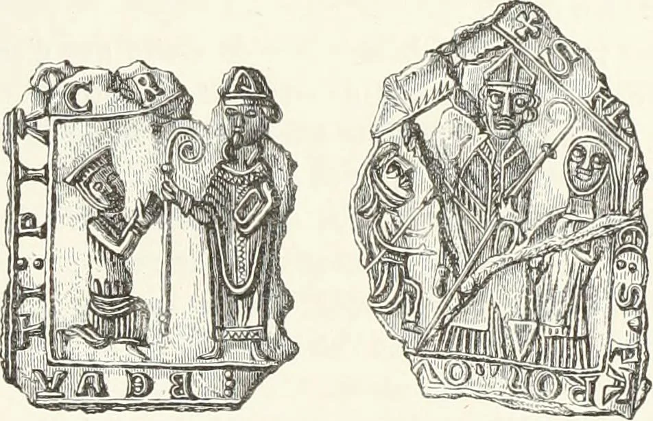 An illustration from Caractâeristiques des saints dans l'art populaire, 1867, leaf 310