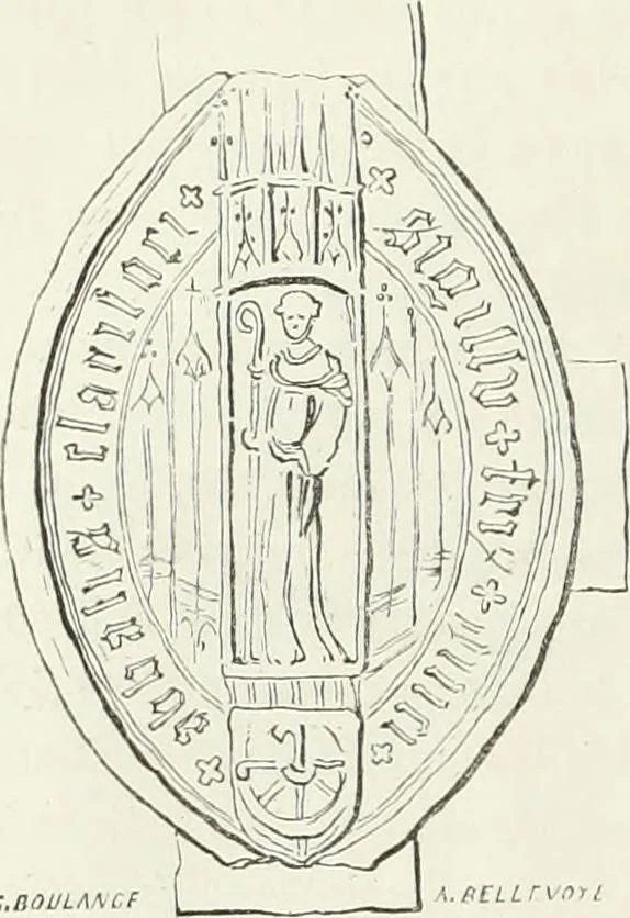 An illustration from Caractâeristiques des saints dans l'art populaire, 1867, leaf 313