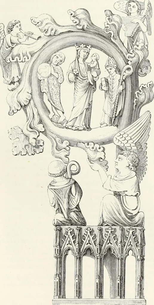 An illustration from Caractâeristiques des saints dans l'art populaire, 1867, leaf 314