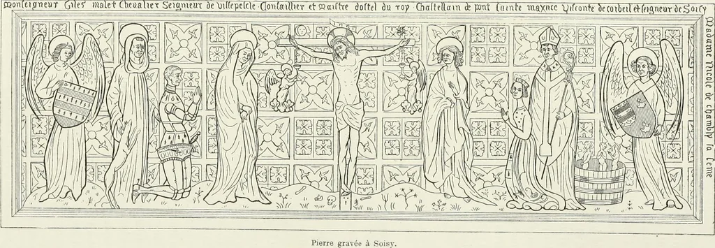 An illustration from Caractâeristiques des saints dans l'art populaire, 1867, leaf 319