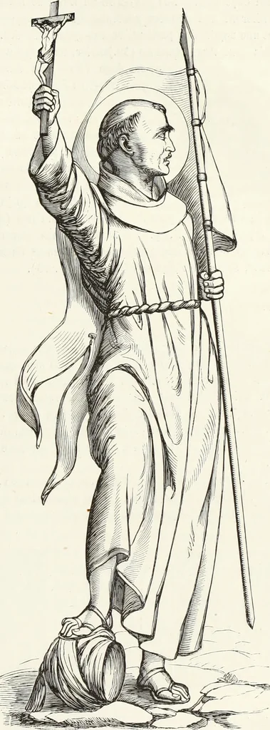 An illustration from Caractâeristiques des saints dans l'art populaire, 1867, leaf 338