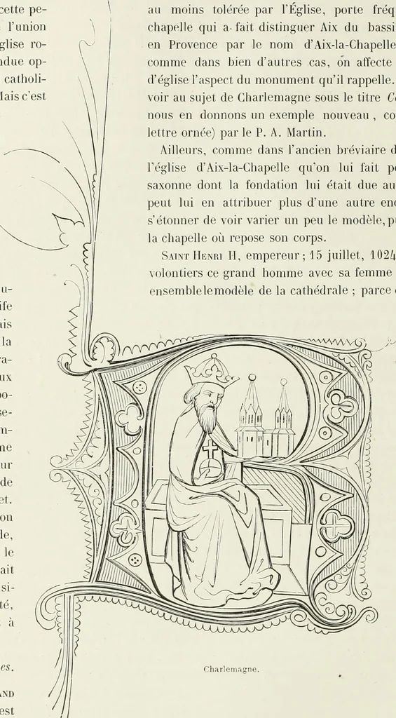An illustration from Caractâeristiques des saints dans l'art populaire, 1867, leaf 355