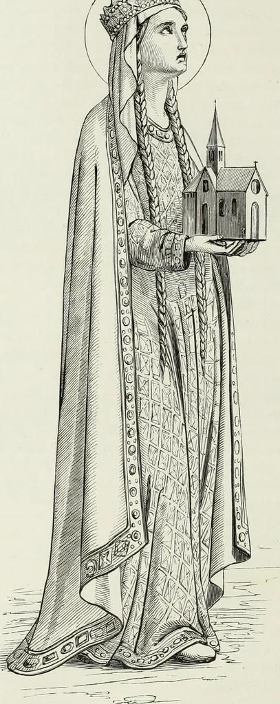 An illustration from Caractâeristiques des saints dans l'art populaire, 1867, leaf 357