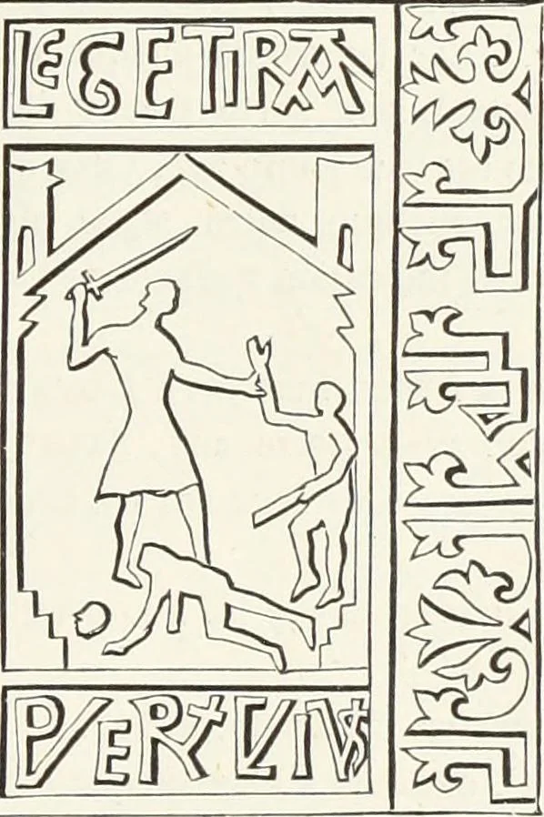 An illustration from Caractâeristiques des saints dans l'art populaire, 1867, leaf 364