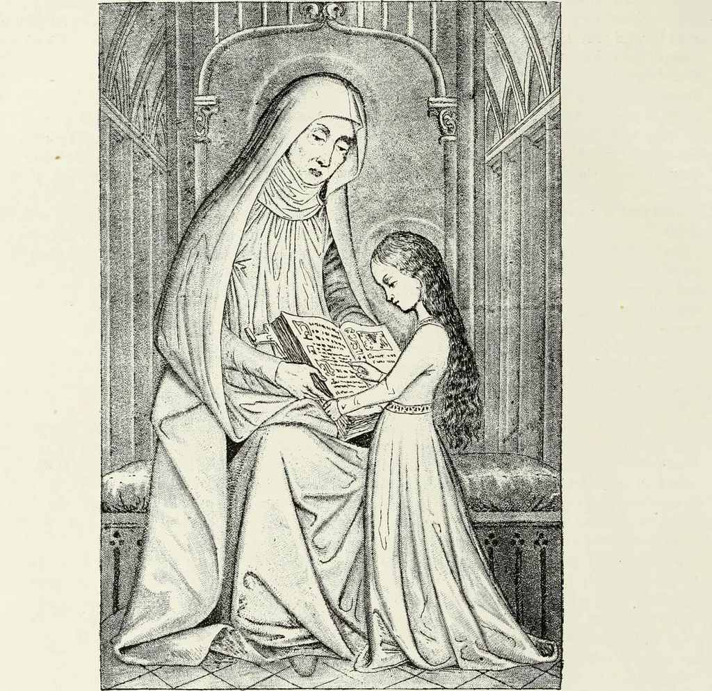 An illustration from Caractâeristiques des saints dans l'art populaire, 1867, leaf 367