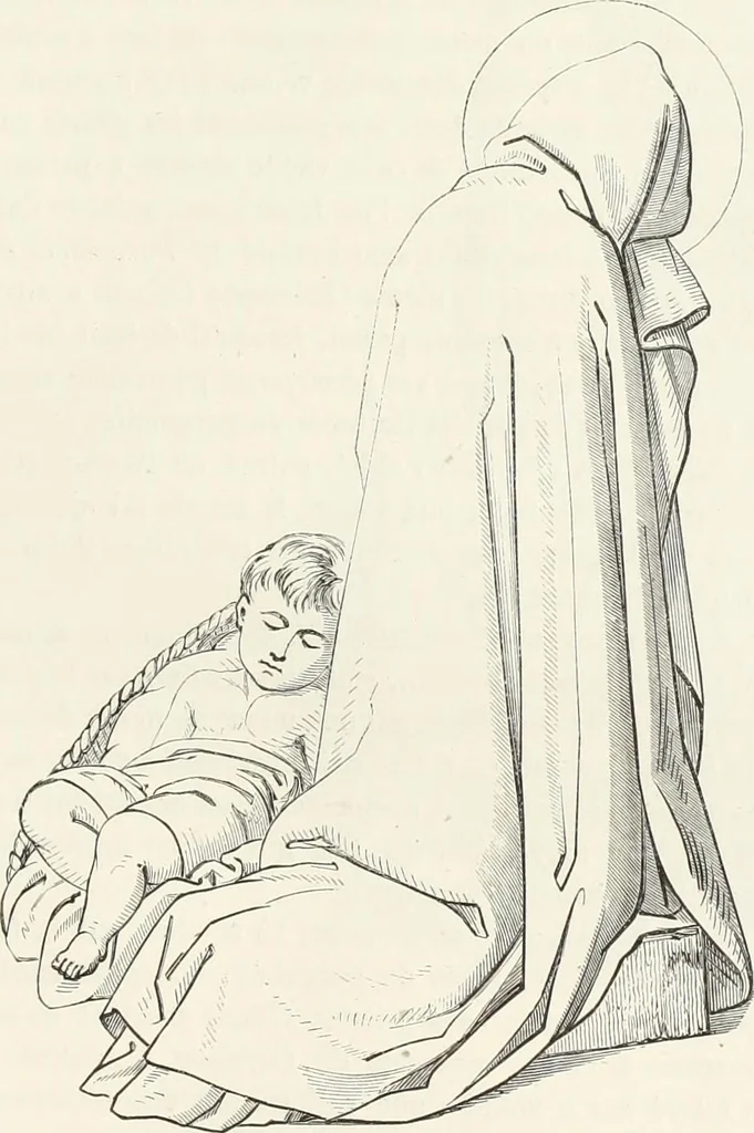 An illustration from Caractâeristiques des saints dans l'art populaire, 1867, leaf 374