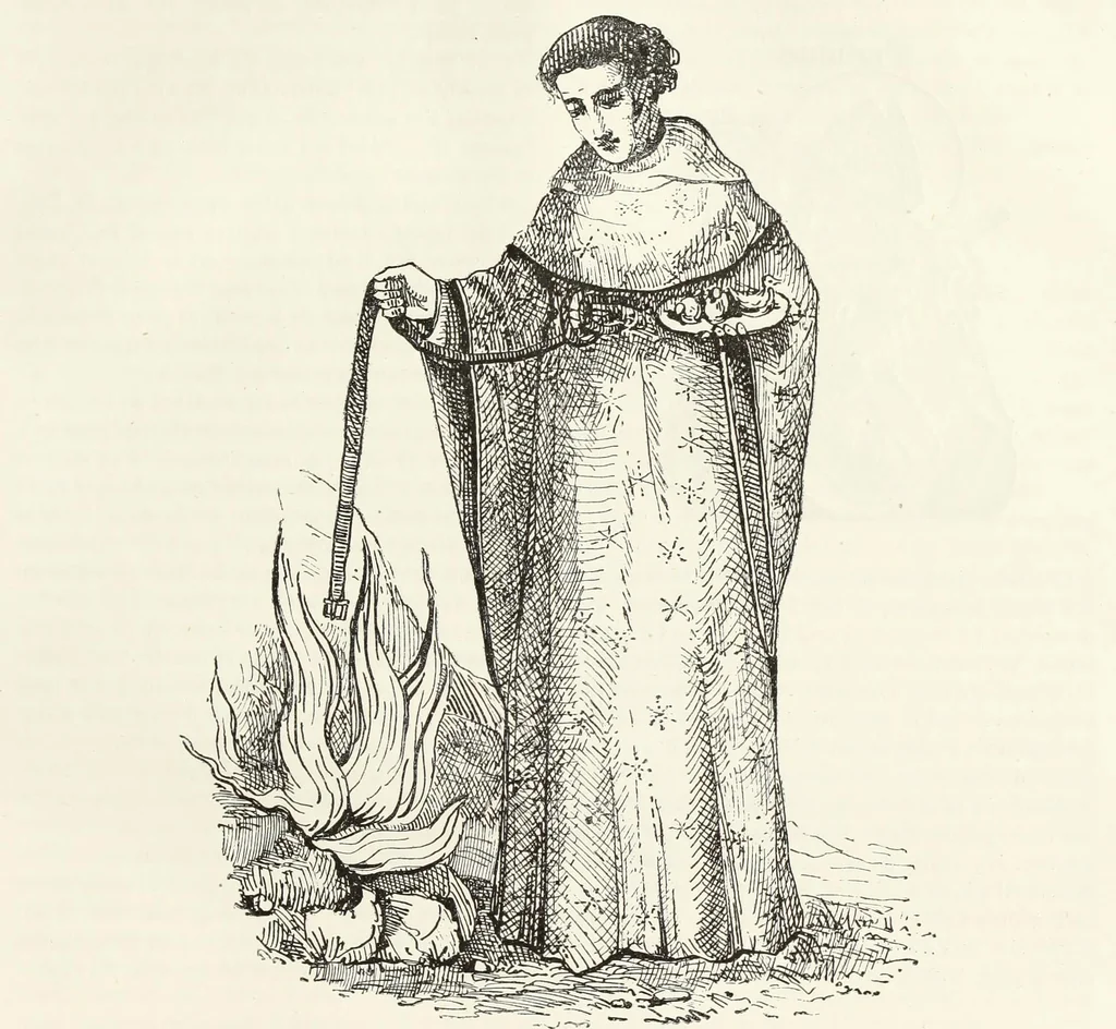 An illustration from Caractâeristiques des saints dans l'art populaire, 1867, leaf 376