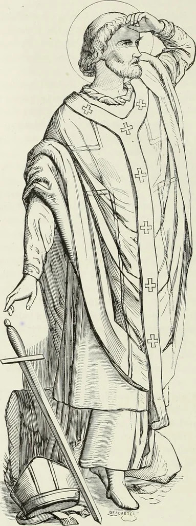 An illustration from Caractâeristiques des saints dans l'art populaire, 1867, leaf 381