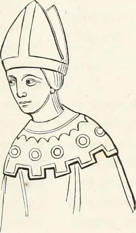 An illustration from Caractâeristiques des saints dans l'art populaire, 1867, leaf 390