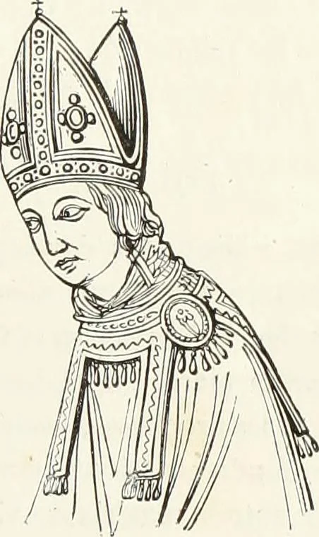 An illustration from Caractâeristiques des saints dans l'art populaire, 1867, leaf 390