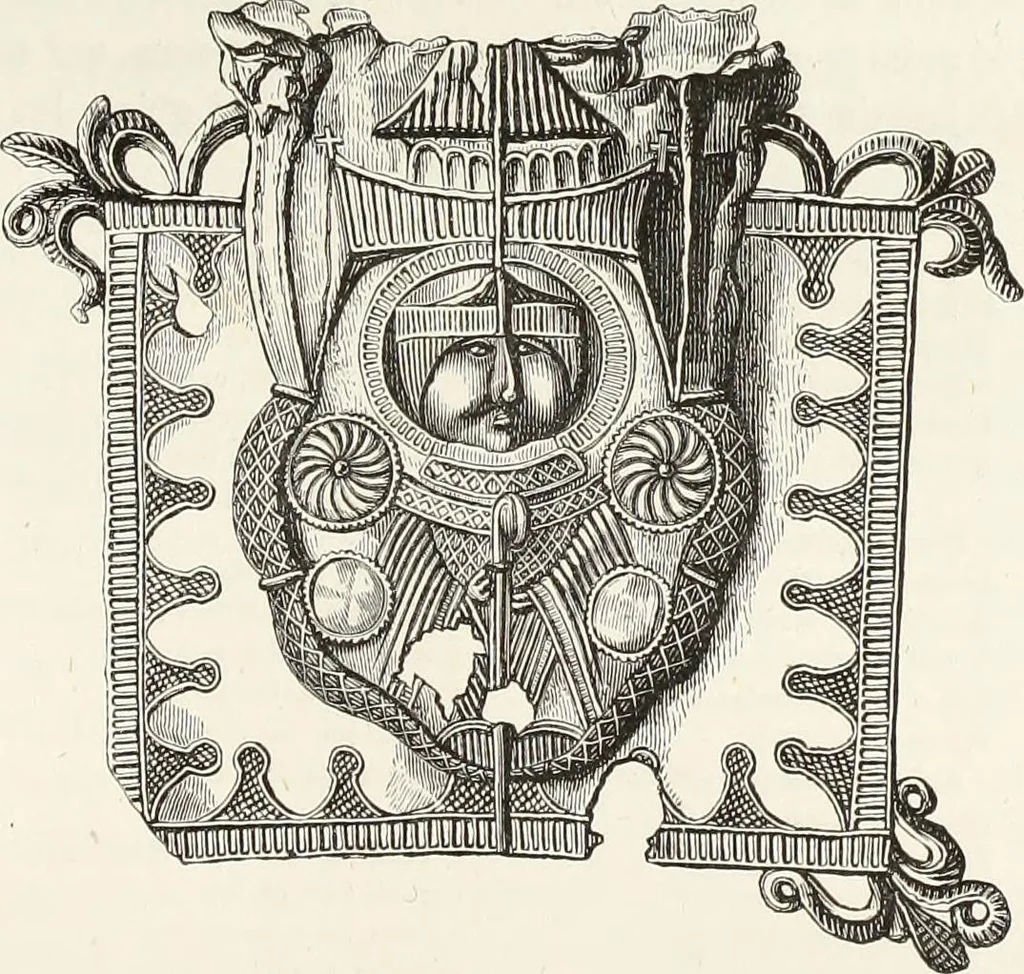 An illustration from Caractâeristiques des saints dans l'art populaire, 1867, leaf 390