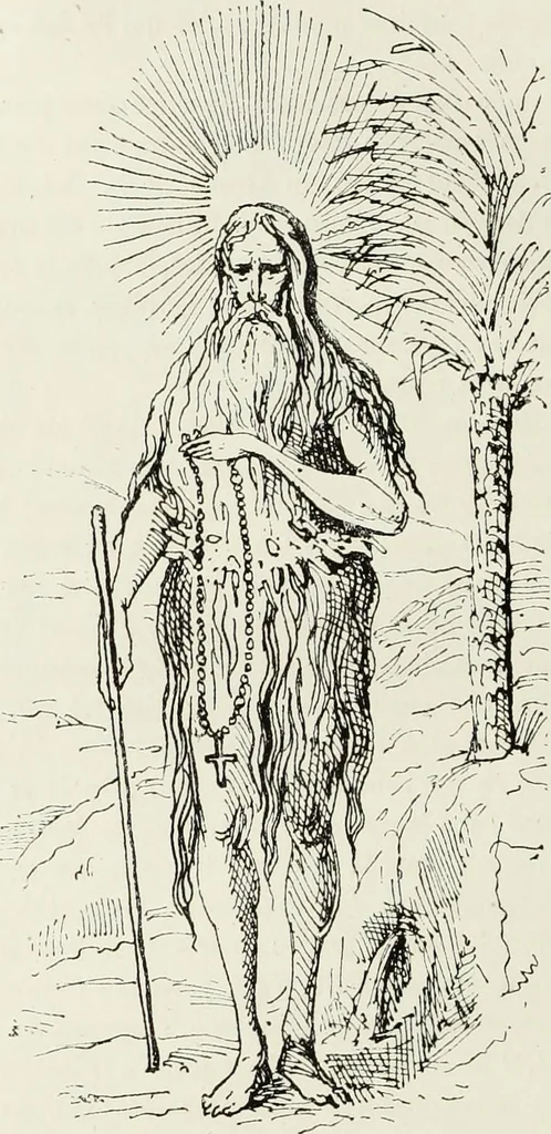 An illustration from Caractâeristiques des saints dans l'art populaire, 1867, leaf 395