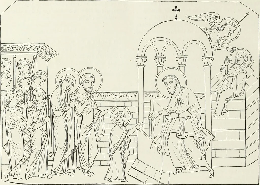 An illustration from Caractâeristiques des saints dans l'art populaire, 1867, leaf 403