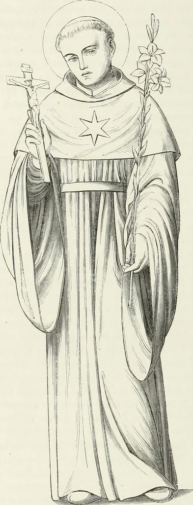 An illustration from Caractâeristiques des saints dans l'art populaire, 1867, leaf 405