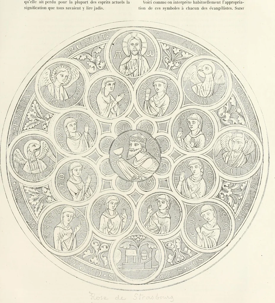 An illustration from Caractâeristiques des saints dans l'art populaire, 1867, leaf 408