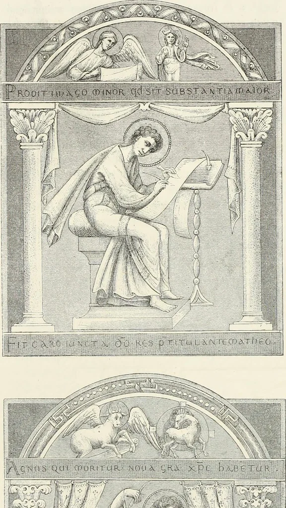 An illustration from Caractâeristiques des saints dans l'art populaire, 1867, leaf 410