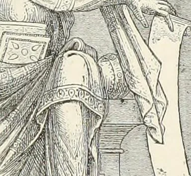 An illustration from Caractâeristiques des saints dans l'art populaire, 1867, leaf 410