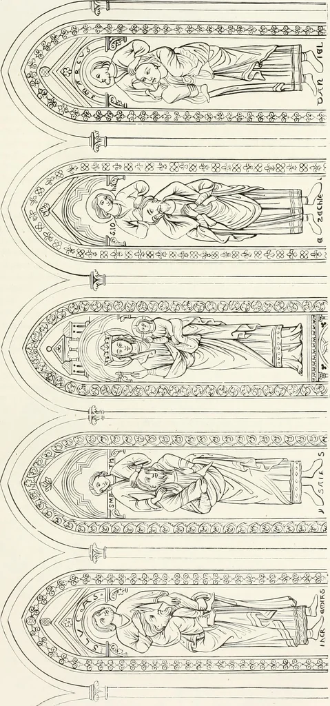 An illustration from Caractâeristiques des saints dans l'art populaire, 1867, leaf 412