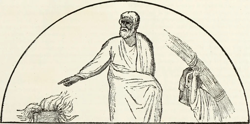 An illustration from Caractâeristiques des saints dans l'art populaire, 1867, leaf 420