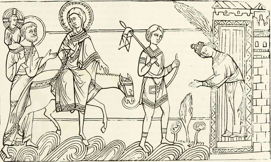 An illustration from Caractâeristiques des saints dans l'art populaire, 1867, leaf 422